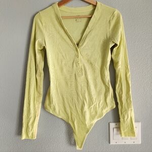 Nike Lime Green Long Sleeve Bodysuit